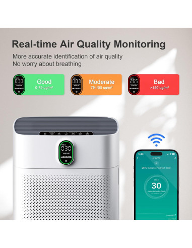 Purificador de aire MORENTO HY4866-WF Wi-Fi HEPA 100 m2