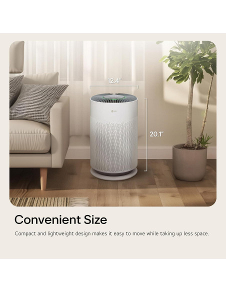 Purificador de aire LG PuriCare 360, HEPA, 191 m, WiFi Purificador de aire LG PuriCare 360, HEPA, 191 m, WiFi