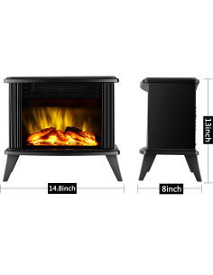 Chimenea Eléctrica DONYER POWER FEJ16C Portátil 4.87 kg 2