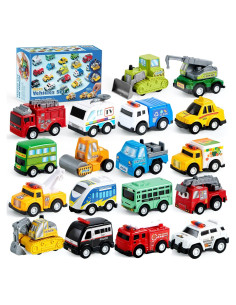 Juguetes de Vehículos de Ciudad JOYIN 18 Piezas Fricción