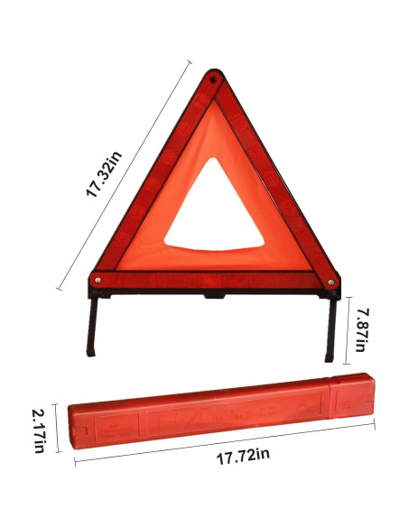 Kit de Triángulos de Advertencia Reflectantes KAFEEK - Juego de 3 Kit de Triángulos de Advertencia Reflectantes KAFEEK - Juego de 3
