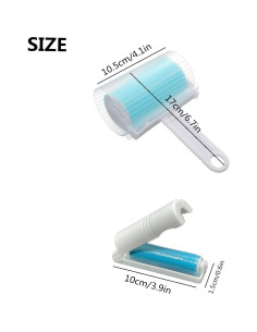 Paquete de 4 Rodillos Adhesivos Reutilizables Accfore para Pelusa 2