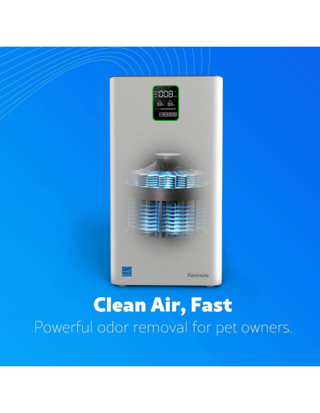 Purificador de aire Kenmore PM3020 HEPA 3 etapas 139 m Purificador de aire Kenmore PM3020 HEPA 3 etapas 139 m
