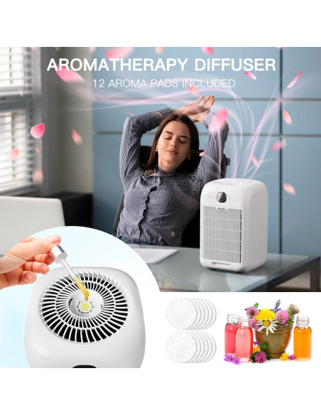 Purificadores de aire Aircillin AP1501 2 paquetes HEPA 84,46 m Purificadores de aire Aircillin AP1501 2 paquetes HEPA 84,46 m
