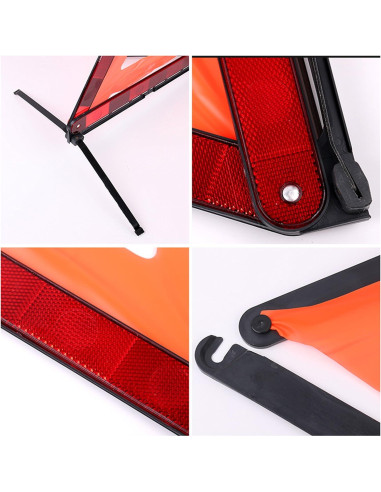 Kit de Triángulos de Advertencia Reflectantes KAFEEK - Juego de 3