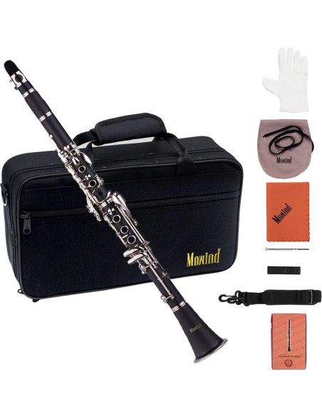 Clarinete Bb 17 llaves MW073 para principiantes con estuche Clarinete Bb 17 llaves MW073 para principiantes con estuche