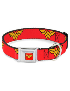 Collar de Perro Buckle-Down Wonder Woman Rojo 23-38 cm