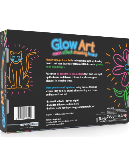 Kit de Manualidades Glow Art Marvin | Tablero Iluminado Rosa Kit de Manualidades Glow Art Marvin | Tablero Iluminado Rosa