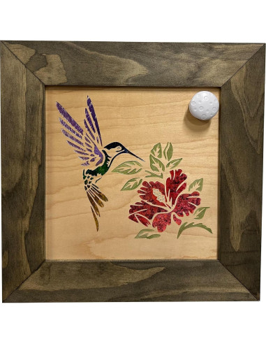 Caja Fuerte Oculta Bellewood para Armas con Colibrí y Hibisco