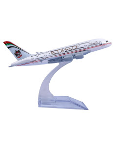 Modelo de Avión Etihad Airbus 380 Diecast 1:400 16 cm