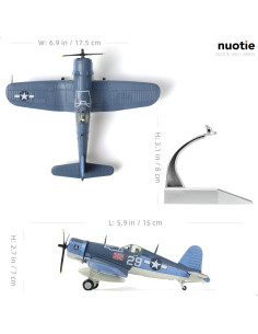 Modelo avión F-4U Corsair NUOTIE 1/72 metal para colección 2