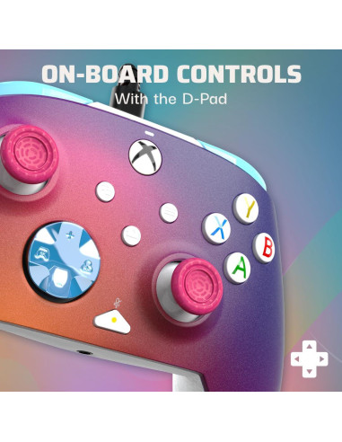 Controlador PDP REMATCH Cableado para Xbox y PC - Ópalo