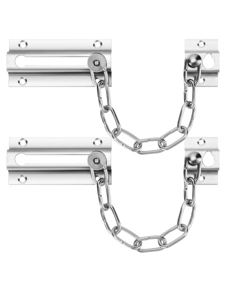 Cerradura de Cadena para Puerta INBOF - 2 Paquete Acero Inoxidable Cerradura de Cadena para Puerta INBOF - 2 Paquete Acero Inoxidable