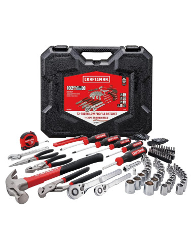 Kit de Herramientas CRAFTSMAN 102 Piezas Manuales para Hogar