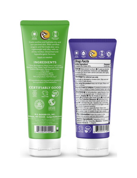 Protector Solar Mineral SPF 50 + Gel de Aloe Vera Orgánico 100ml Protector Solar Mineral SPF 50 + Gel de Aloe Vera Orgánico 100ml