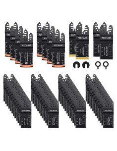 Hojas de sierra oscilante PECHAM 64PCS para madera y metal