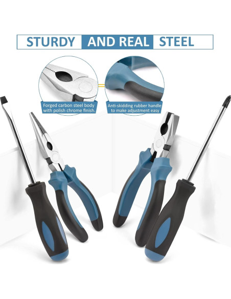 Kit de Herramientas Sundpey 148 Piezas - Básico para el Hogar Kit de Herramientas Sundpey 148 Piezas - Básico para el Hogar
