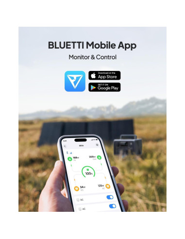 Generador Solar BLUETTI EB3A 268Wh 600W Carga Rápida