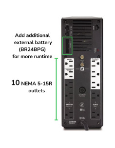 APC UPS 1500VA Respaldo Batería AVR BR1500G 10 Salidas 2