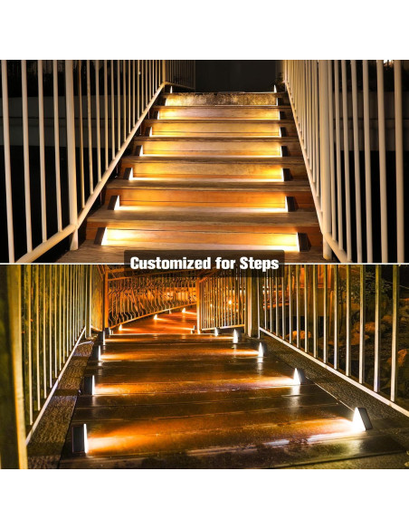 Luz Solar para Escalones VOLISUN 6 Pzs LED Impermeable Luz Solar para Escalones VOLISUN 6 Pzs LED Impermeable