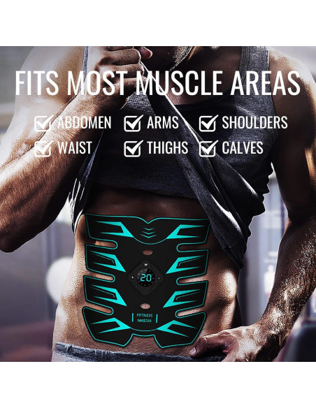 Estimulador de Abs Innocareer EMS para Abdomen y Brazos Estimulador de Abs Innocareer EMS para Abdomen y Brazos