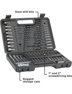 Conjunto de Brocas BLACK+DECKER 109 Piezas para Proyectos 2