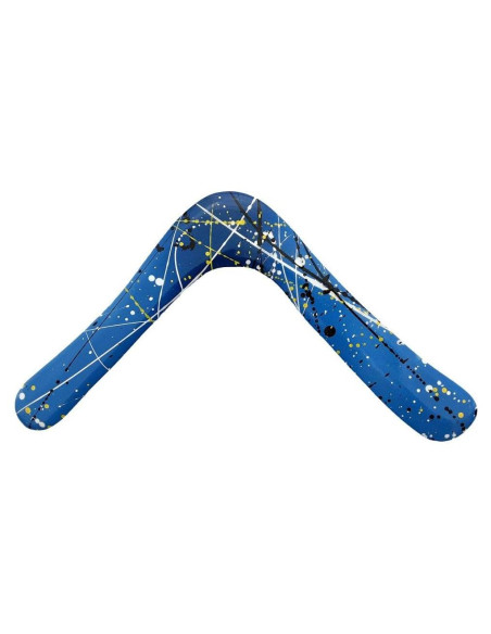 Boomerang de Madera Colorado True Blue Angel - Azul Boomerang de Madera Colorado True Blue Angel - Azul