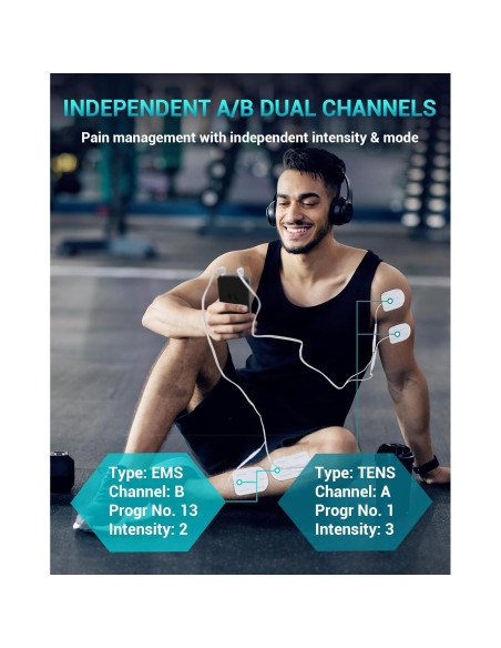 Comfytemp Estimulador Muscular TENS EMS 24 Modos y Pantalla 7.6cm Comfytemp Estimulador Muscular TENS EMS 24 Modos y Pantalla 7.6cm