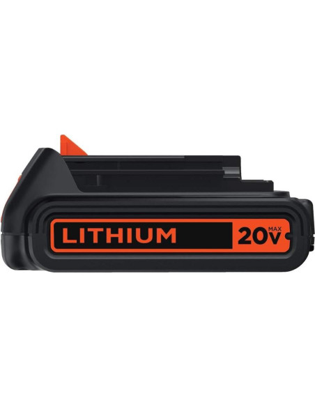 Batería de Litio Ión Black+Decker 20V Max 1.5Ah + Cargador Batería de Litio Ión Black+Decker 20V Max 1.5Ah + Cargador