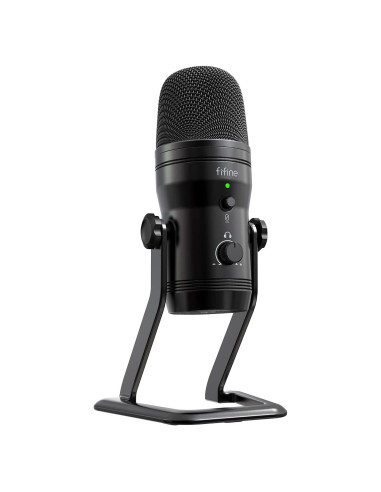 Micrófono de Estudio USB FIFINE K690 con 4 Patrones de Captura