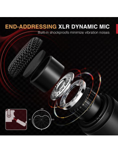 Micrófono Dinámico XLR FIFINE K669D para Podcast y Streaming 2