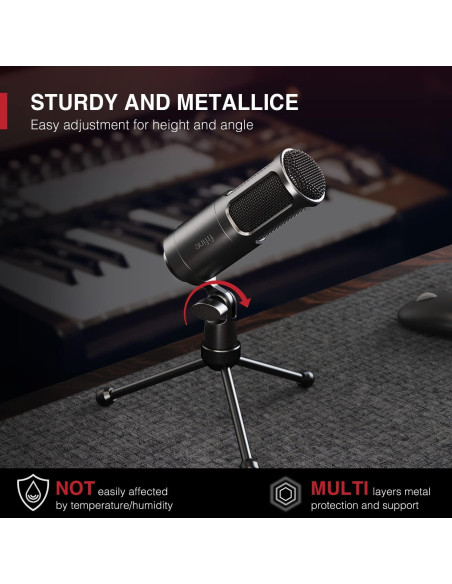 Micrófono Dinámico XLR FIFINE K669D para Podcast y Streaming Micrófono Dinámico XLR FIFINE K669D para Podcast y Streaming