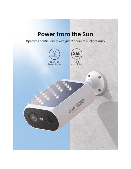 Cámaras de Seguridad Solar AOSU Kit de 4 para Exterior Cámaras de Seguridad Solar AOSU Kit de 4 para Exterior
