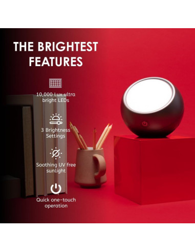 Lámpara de Terapia de Luz Circadian Optics Leo 10,000 Lux LED