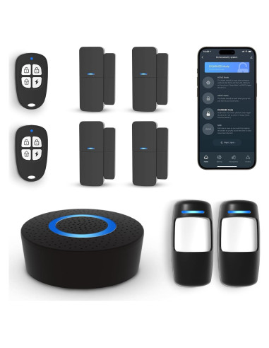 Sistema de Alarma Inalámbrico GRSICO 9 Piezas con App