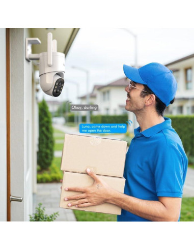Cámara de Seguridad Inalámbrica Cetey DX6 2K Solar IP66