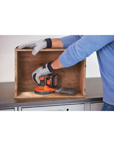 Lijadora Orbital BLACK+DECKER 20V Inalámbrica 12000 OPM