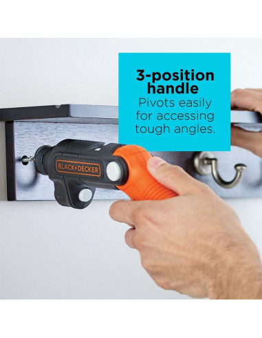 Destornillador Inalámbrico 4V MAX BLACK+DECKER BDCSFL20C