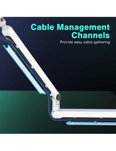 Soporte de Micrófono de Brazo FIFINE BM88 Blanco Ajustable