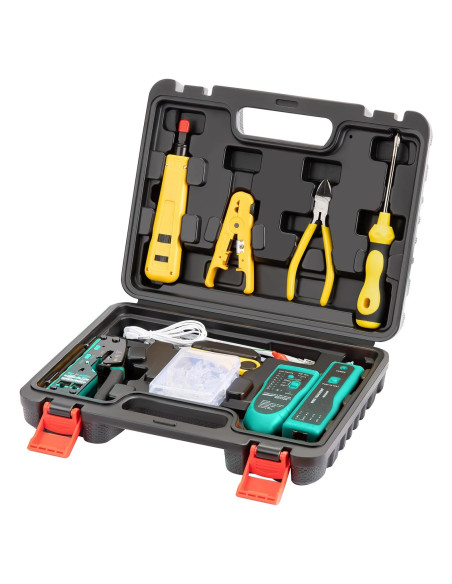 Kit de Herramientas de Crimpado RJ45 Gaobige con Estuche Kit de Herramientas de Crimpado RJ45 Gaobige con Estuche