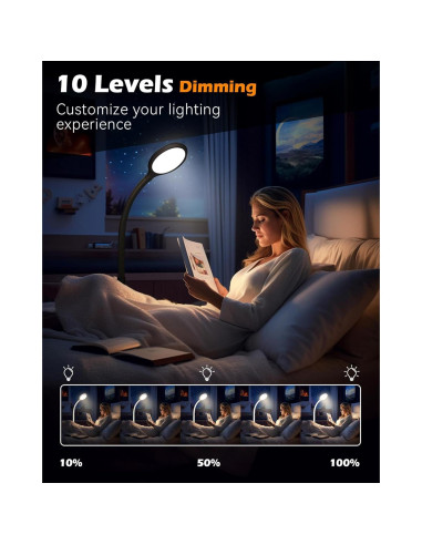 Lámpara de Terapia de Luz Aoife 11000 Lux 10 Niveles Brillo