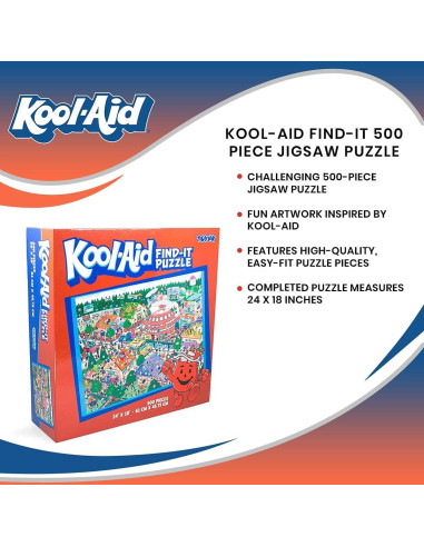 Rompecabezas Kool-Aid Man 500 Piezas 60,96 x 45,72 cm