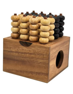 Juego de Estrategia 3D Cuatro en Raya Winshare Madera 2