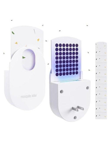 Trampa para Insectos Voladores Dwcom Trap - Paquete de 2 con 10 Recargas Adhesivas