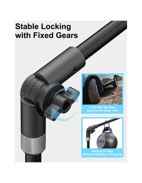 Soporte de Tablet Woleyi para Coche 9-14" Antirrobo Soporte de Tablet Woleyi para Coche 9-14" Antirrobo