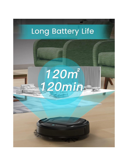 Aspiradora Robot Lefant M210, 120 Min, Control por App, Negro Aspiradora Robot Lefant M210, 120 Min, Control por App, Negro