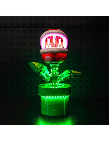 Kit de Luz LED LocoLee para Planta Piraña LEGO 71426