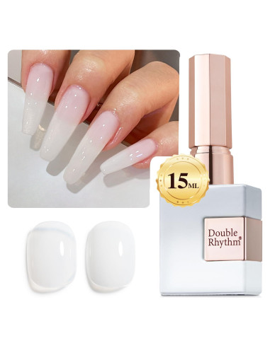 Esmalte de Uñas Gel Doble Ritmo 15ml Blanco Lechoso