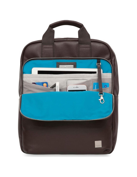 Mochila de Cuero KNOMO Dale para Laptop 16" Marrón Mochila de Cuero KNOMO Dale para Laptop 16" Marrón