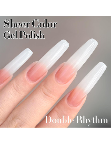 Esmalte de Uñas Gel Doble Ritmo 15ml Blanco Lechoso